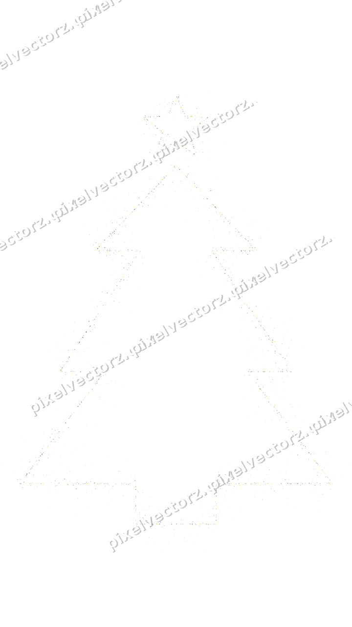 Nahtloser Glitzer-Weihnachtsbaum aus Sternen auf transparentem Grund