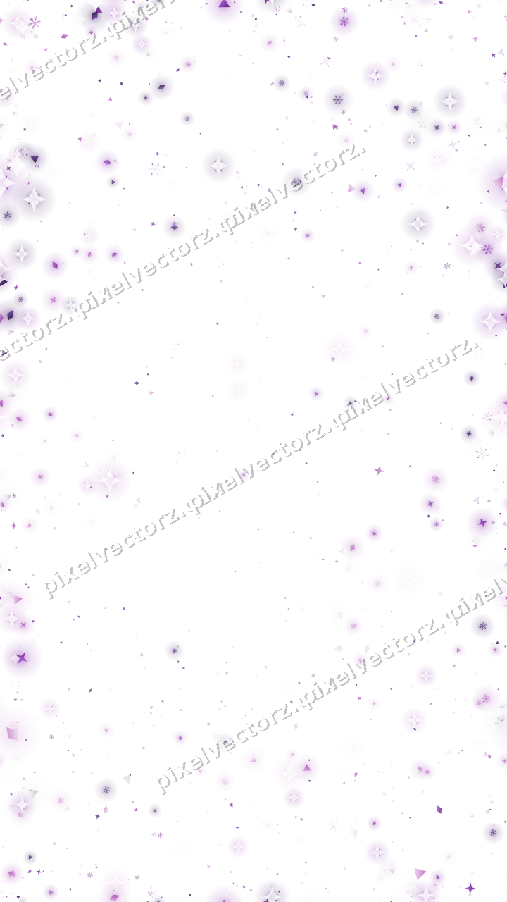 Nahtlose Glitzervignette in Violett auf transparentem Grund