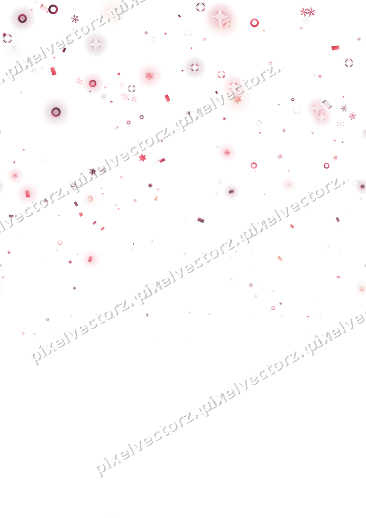 Nahtloser Glitzerregen in Rosa und Rot auf transparentem Grund