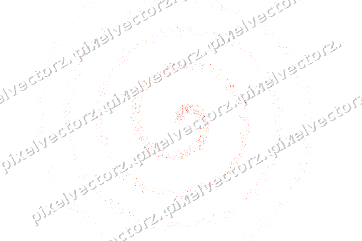 Nahtlose Glitzerspirale aus Sternen und Rauten auf transparentem Grund