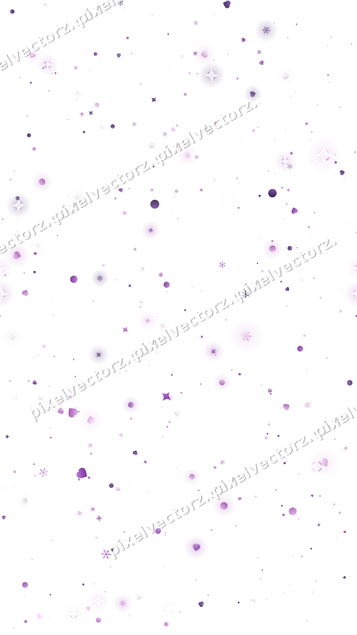 Nahtlose Glitzerstreuung in Violett auf transparentem Grund