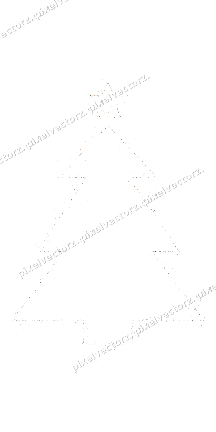 Nahtloser Glitzer-Weihnachtsbaum in Dunkelgrün auf transparentem Grund