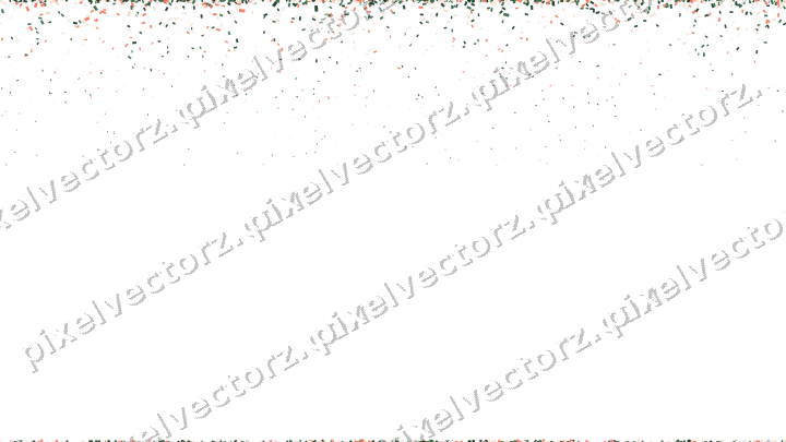 Nahtloser Glitzerregen aus Konfetti auf transparentem Grund