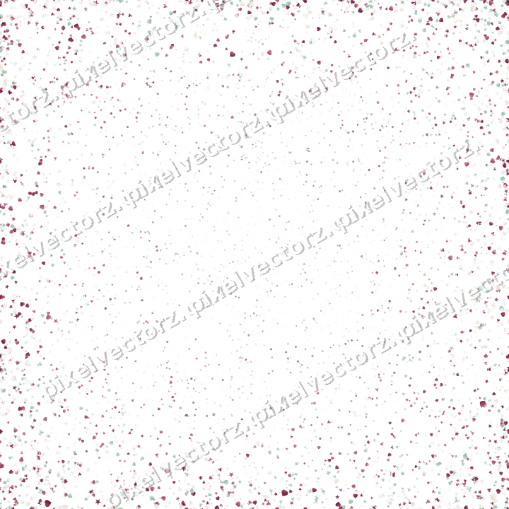 Nahtlose Glitzervignette in Dunkelrosa auf transparentem Grund