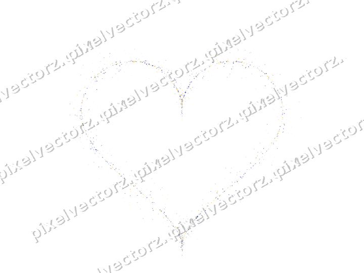 Nahtloses Glitzerherz aus Sternen und Funken auf transparentem Grund