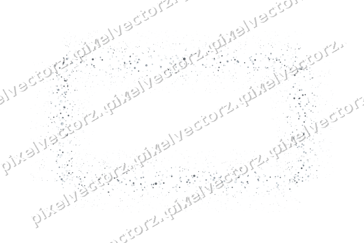 Nahtloser Glitzerrahmen aus Punkten auf transparentem Grund
