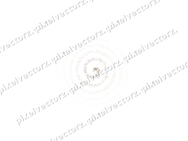 Nahtlose Glitzerspirale in Bernstein auf transparentem Grund