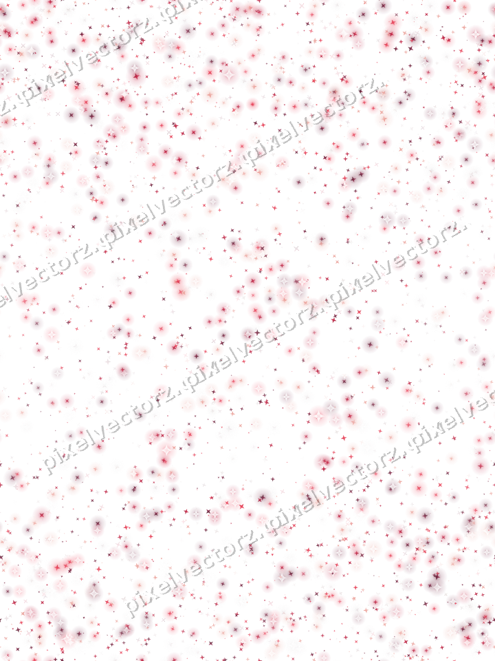 Nahtloser Glitzerkranz aus Sternen in Rosa auf transparentem Grund