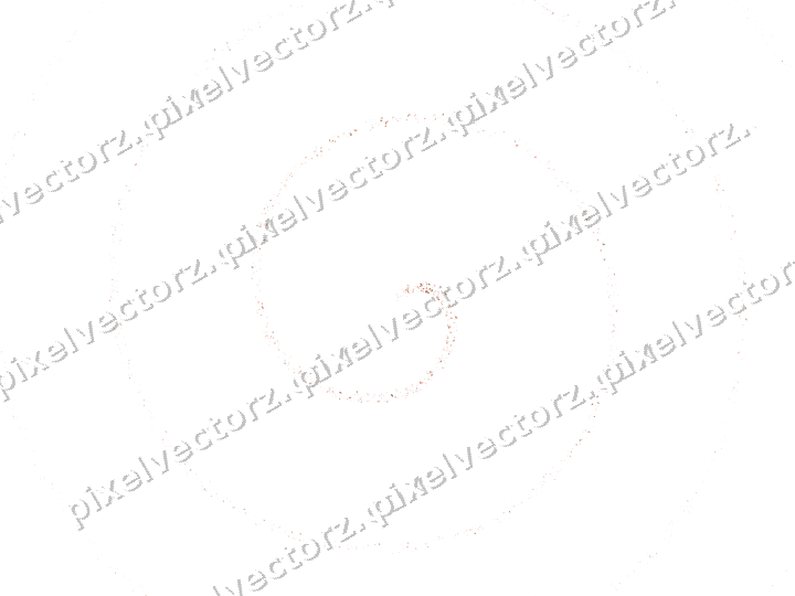 Nahtlose Glitzerspirale aus Tropfen in Orange auf transparentem Grund