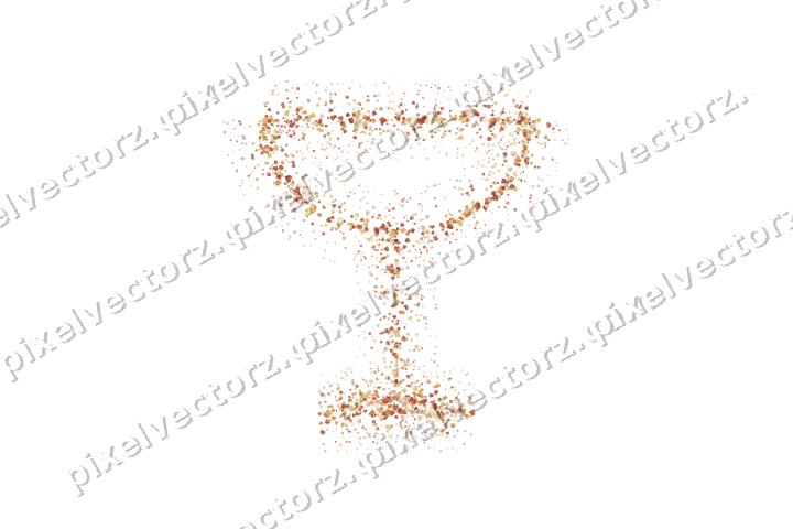 Nahtlose Glitzer-Sektschale aus Herzen auf transparentem Grund