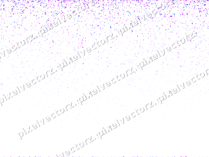 Nahtloser Glitzerregen in Violett und Blau auf transparentem Grund
