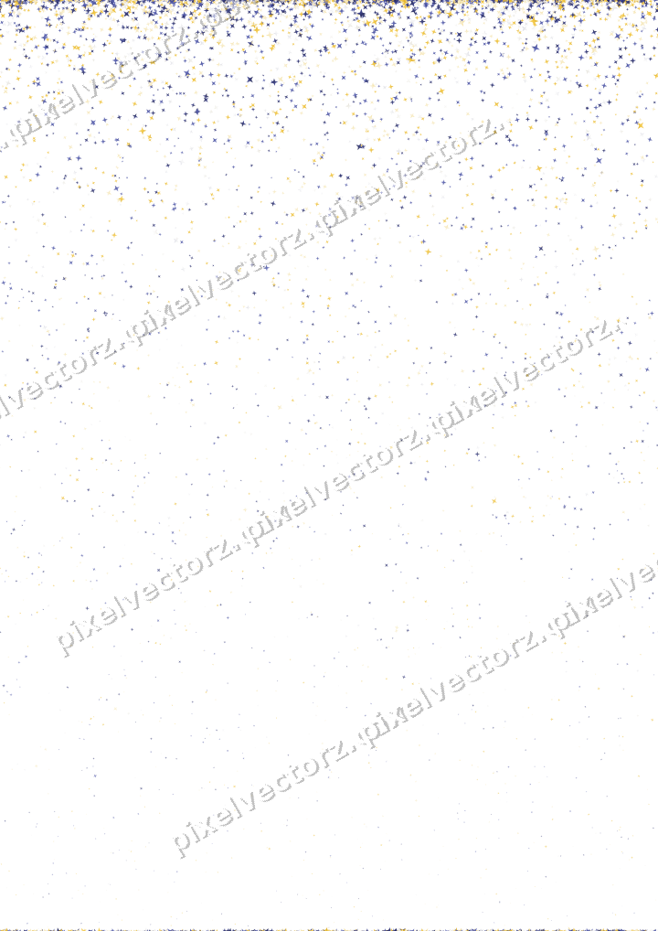 Nahtloser Glitzerregen aus Sternen auf transparentem Grund