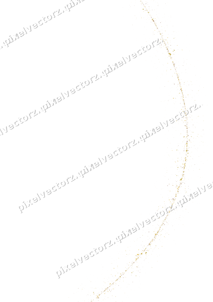 Nahtloser Glitzerbogen in Bernstein auf transparentem Grund
