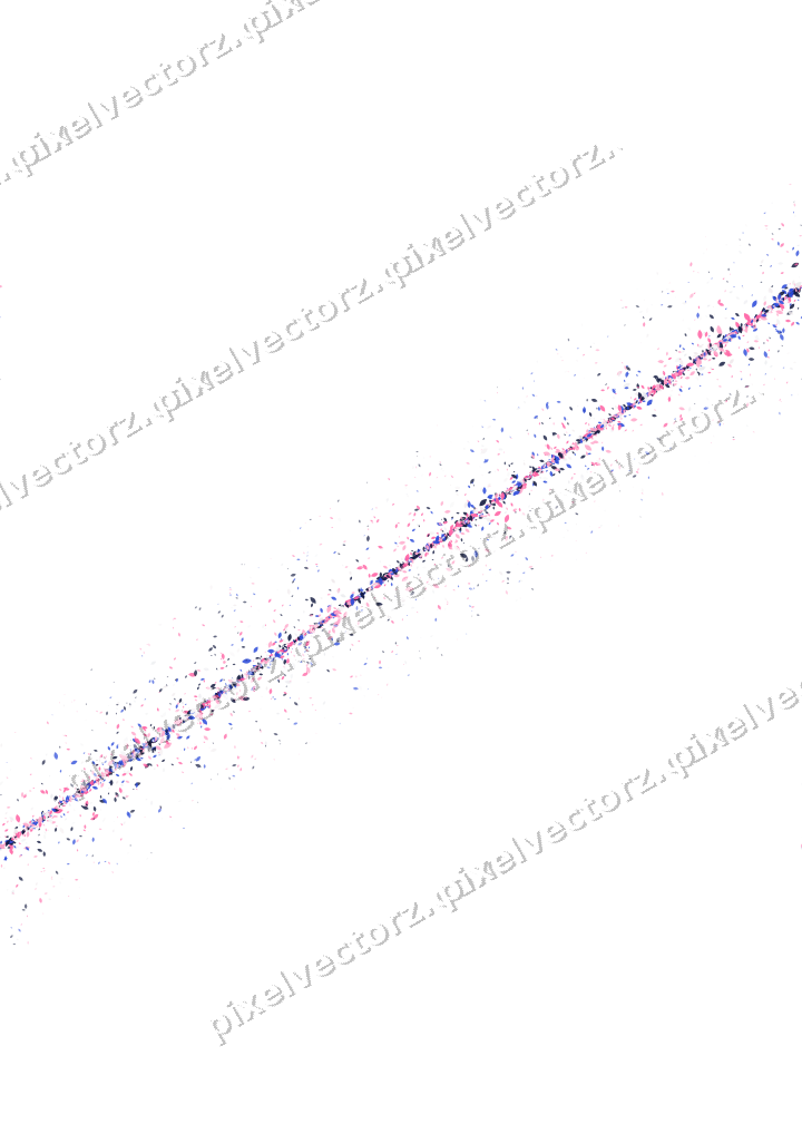 Nahtloses Glitzerband aus Tropfen in Rosa auf transparentem Grund