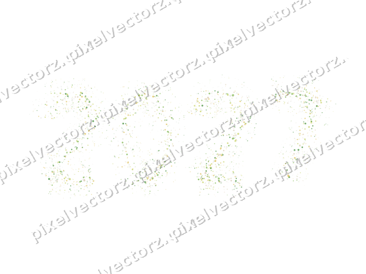Nahtlose Glitzerzahl 2027 in Limette und Gelb auf transparentem Grund