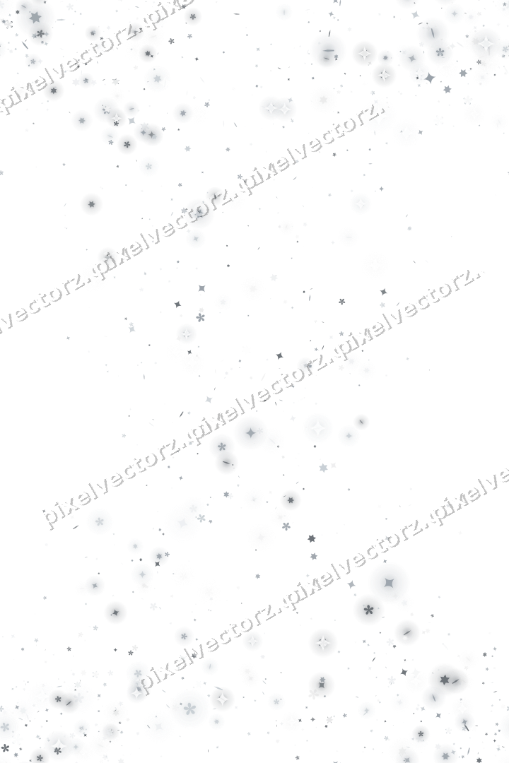 Nahtloser Glitzerkranz aus Sternen und Funken auf transparentem Grund