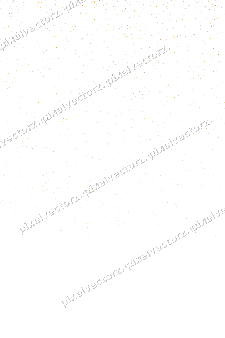 Nahtloser Glitzerregen aus Herzen in Bernstein auf transparentem Grund