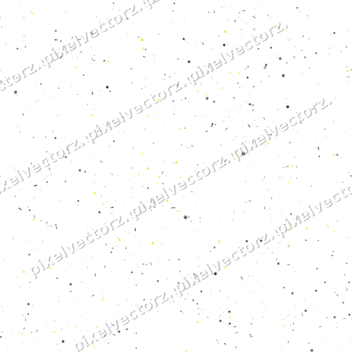 Nahtlose Glitzerstreuung in Gelb und Grau auf transparentem Grund