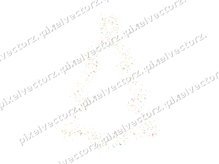 Nahtloser Glitzer-Weihnachtsbaum in Rot auf transparentem Grund