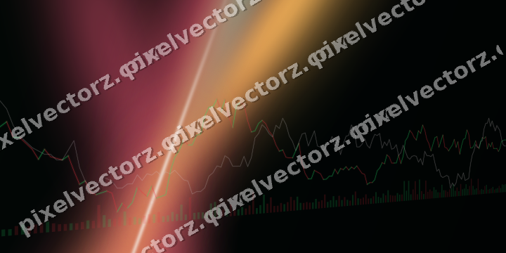 Leuchtender Neon Diagramm Hintergrund in Rosa und Bernstein