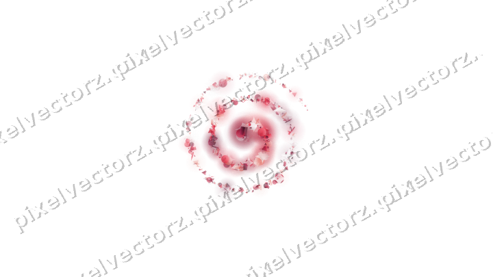 Nahtlose Glitzerspirale in Rosa und Rot auf transparentem Grund