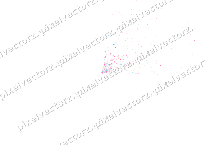 Nahtloser Glitzerfächer in Rosa und Türkis auf transparentem Grund