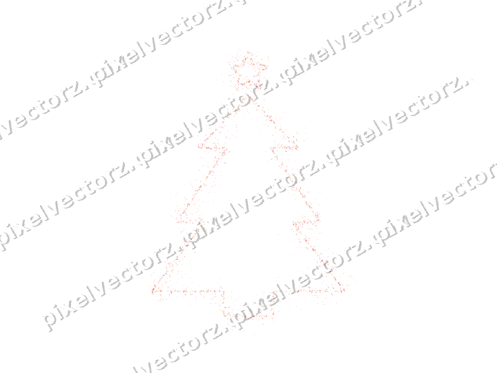 Nahtloser Glitzer-Weihnachtsbaum aus Splittern auf transparentem Grund