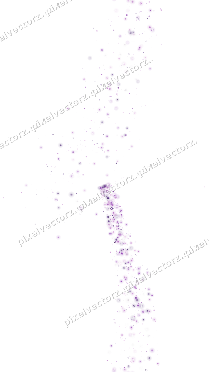 Nahtloser Sternenschweif in Violett auf transparentem Grund