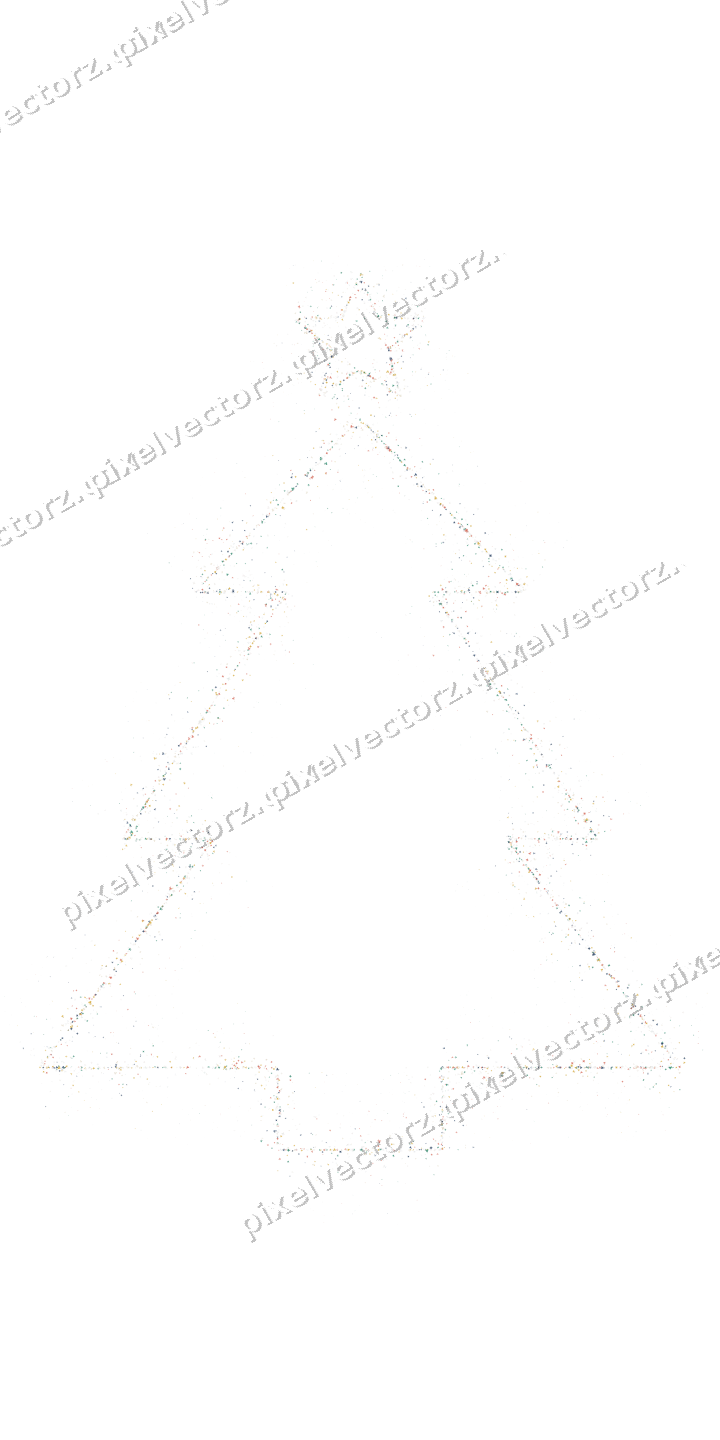Nahtloser Glitzer-Weihnachtsbaum in Bernstein auf transparentem Grund