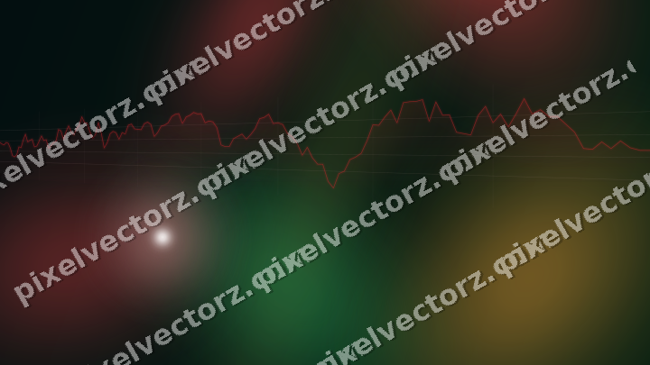 Leuchtender Neon Diagramm Hintergrund in Rot und Orange