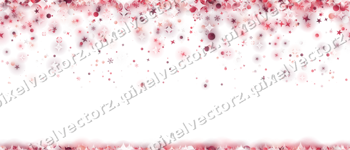 Nahtloser Glitzerregen in Rosa und Rot auf transparentem Grund
