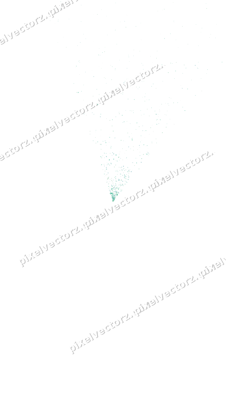 Nahtloser Glitzerfächer aus Tropfen und Ringen auf transparentem Grund