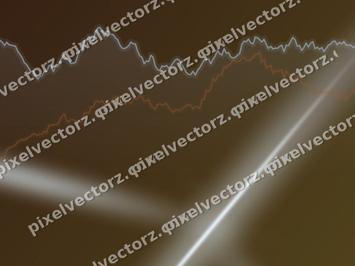Leuchtender Neon Diagramm Hintergrund in Blau und Orange