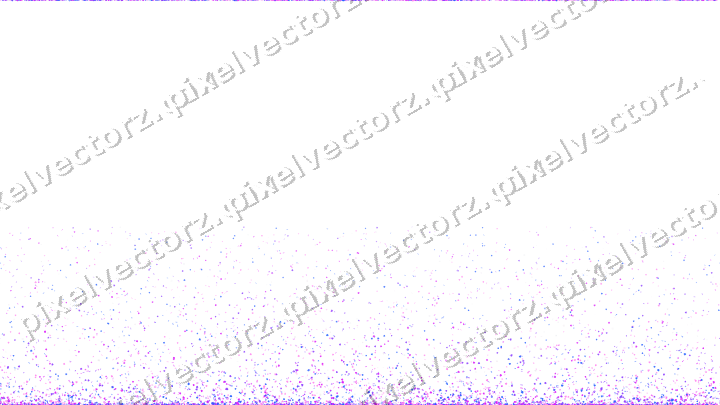 Nahtloser Glitzeraufstieg in Violett und Blau auf transparentem Grund
