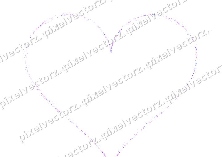 Nahtloses Glitzerherz in Violett und Blau auf transparentem Grund
