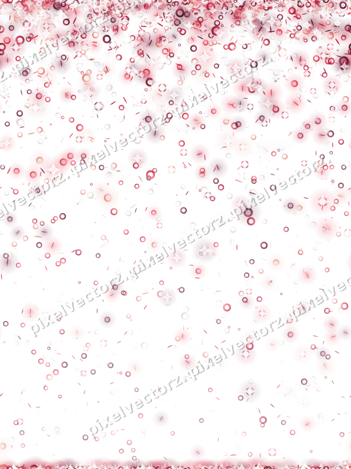 Nahtloser Glitzerregen in Rosa und Rot auf transparentem Grund