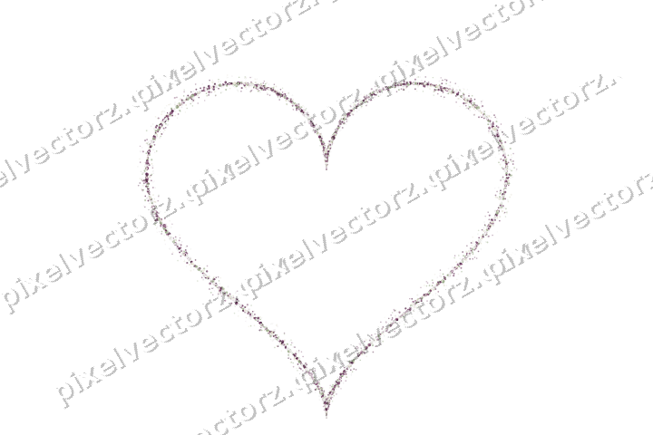 Nahtloses Glitzerherz aus Punkten auf transparentem Grund