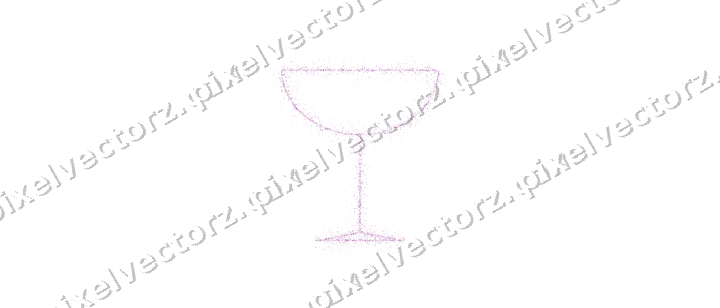 Nahtlose Glitzer-Sektschale in Magenta auf transparentem Grund