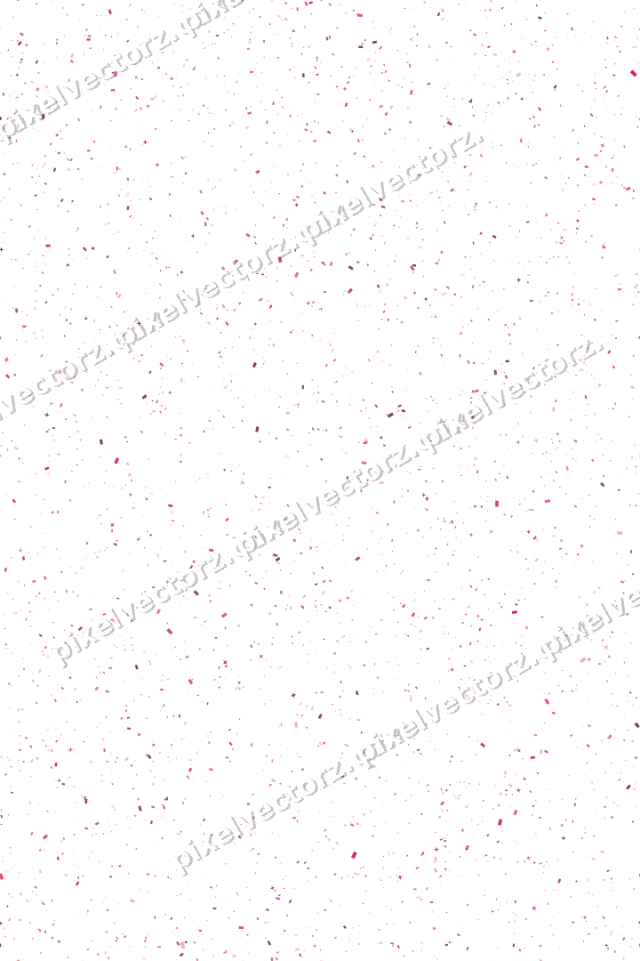 Nahtlose Glitzerstreuung in Rosa und Rot auf transparentem Grund