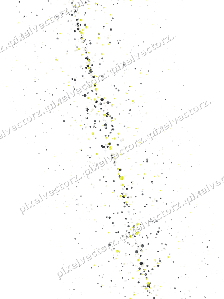 Nahtloses Glitzerband aus Blüten und Punkten auf transparentem Grund