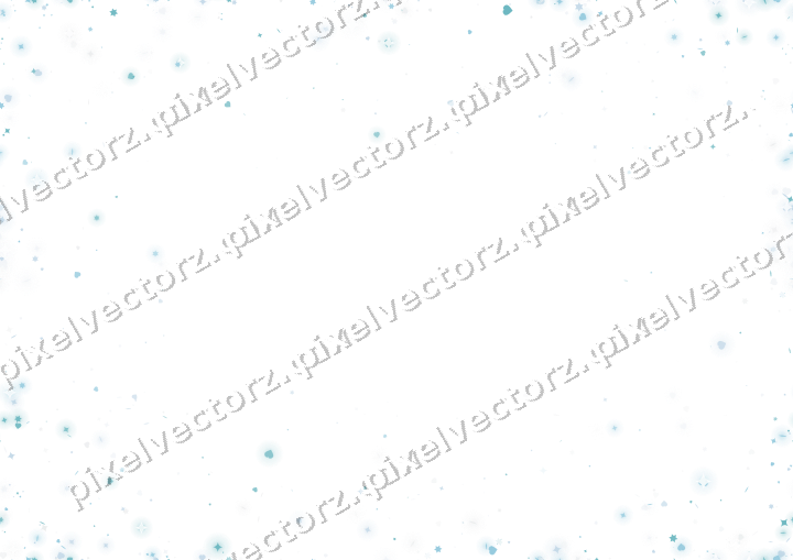 Nahtlose Glitzervignette in Türkis auf transparentem Grund