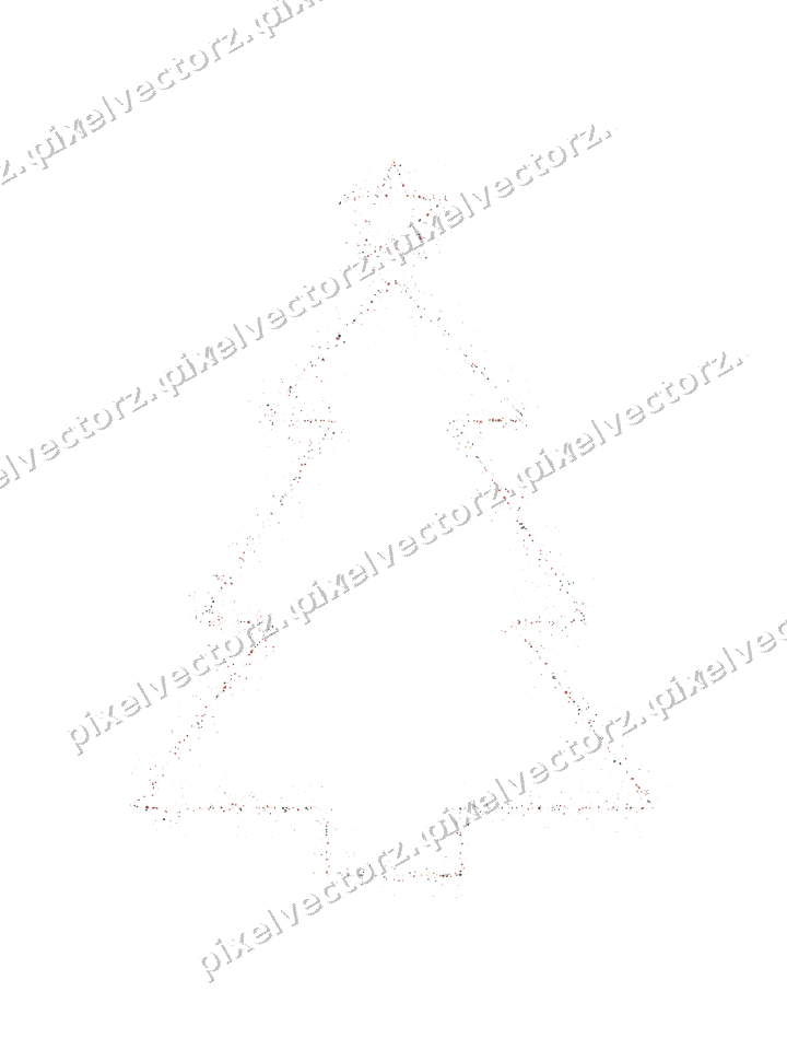 Nahtloser Glitzer-Weihnachtsbaum in Dunkelrot auf transparentem Grund