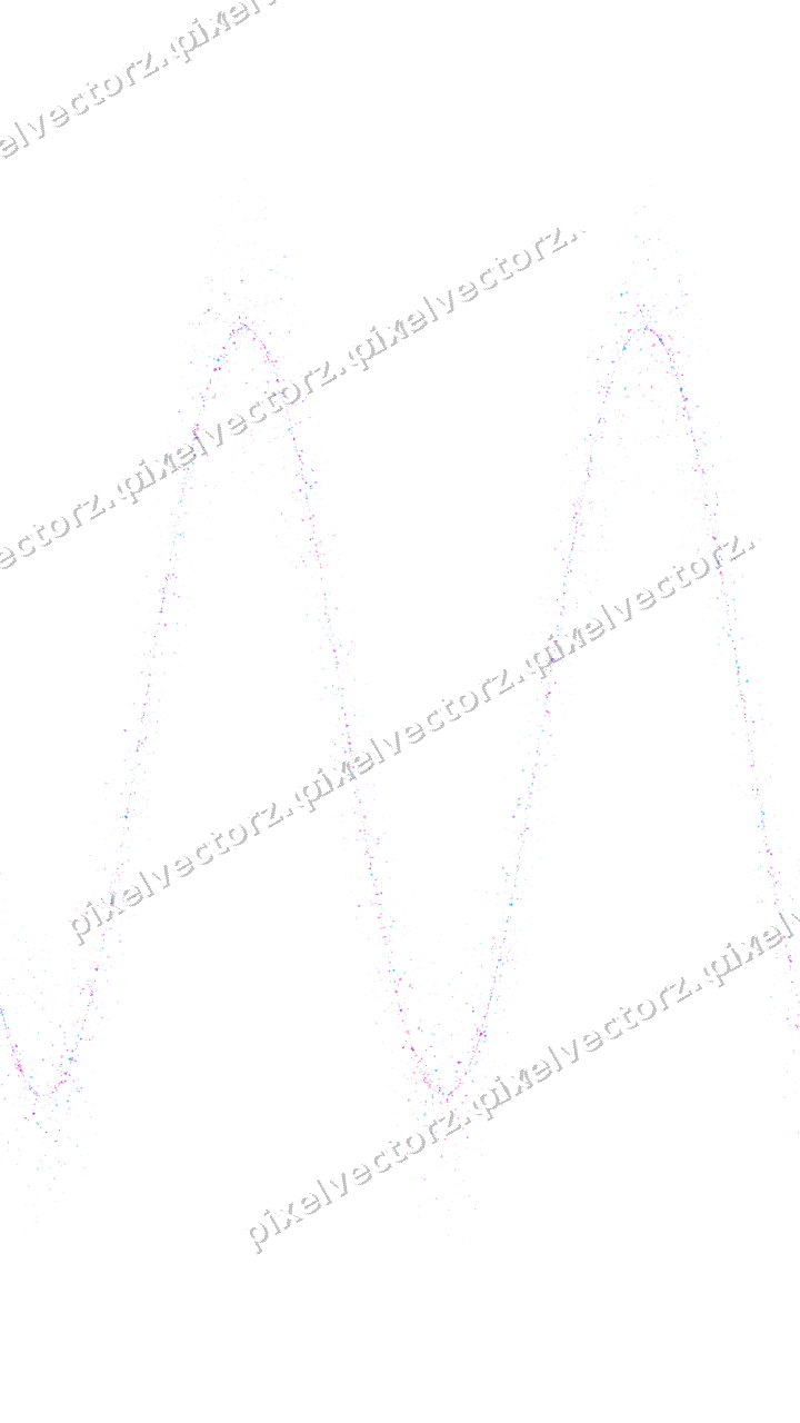 Nahtlose Glitzerwelle in Magenta und Violett auf transparentem Grund