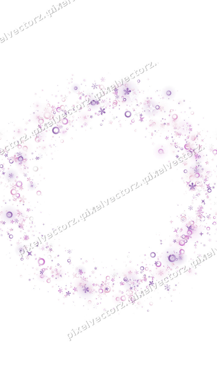 Nahtloser Glitzerkranz in Magenta und Violett auf transparentem Grund