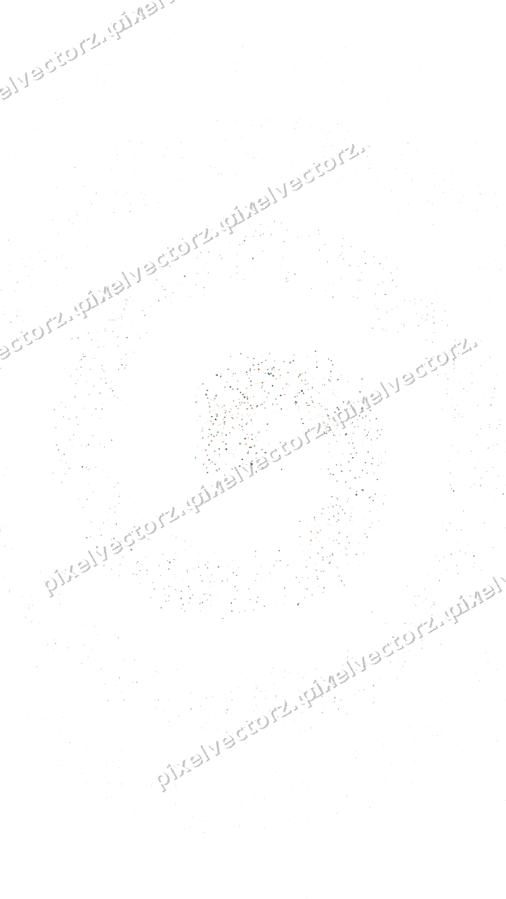 Nahtlose Glitzerspirale aus Herzen und Blüten auf transparentem Grund