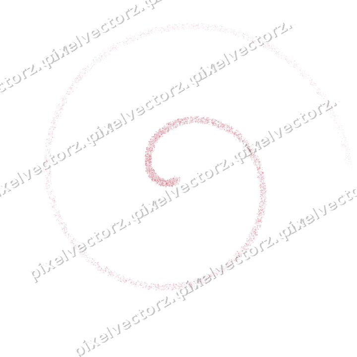 Nahtlose Glitzerspirale aus Konfetti auf transparentem Grund