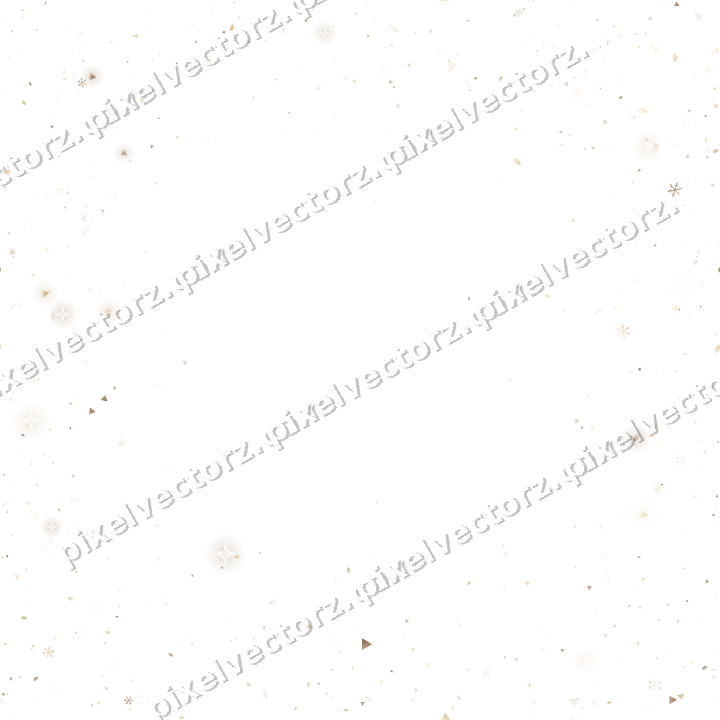 Nahtloser Glitzerkranz in Bernstein auf transparentem Grund