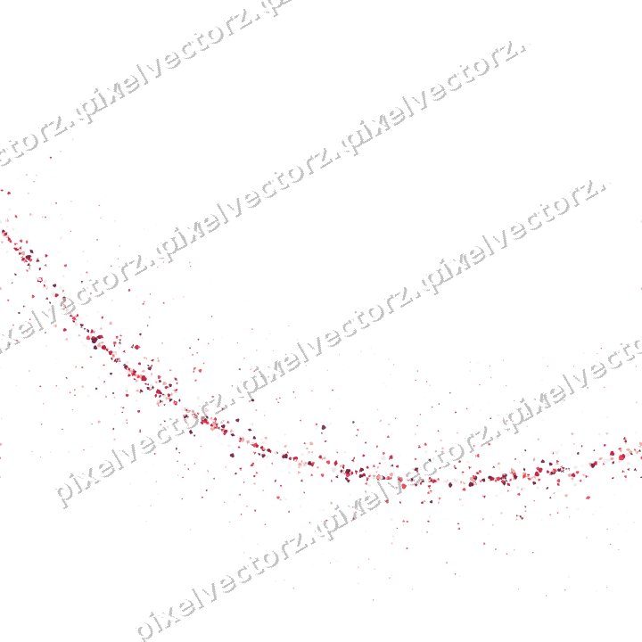 Nahtloser Glitzerbogen in Rosa und Rot auf transparentem Grund