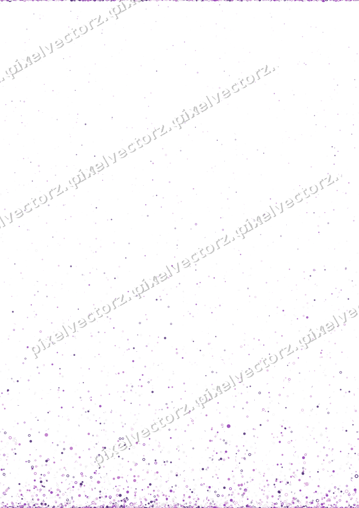 Nahtloser Glitzeraufstieg in Violett auf transparentem Grund