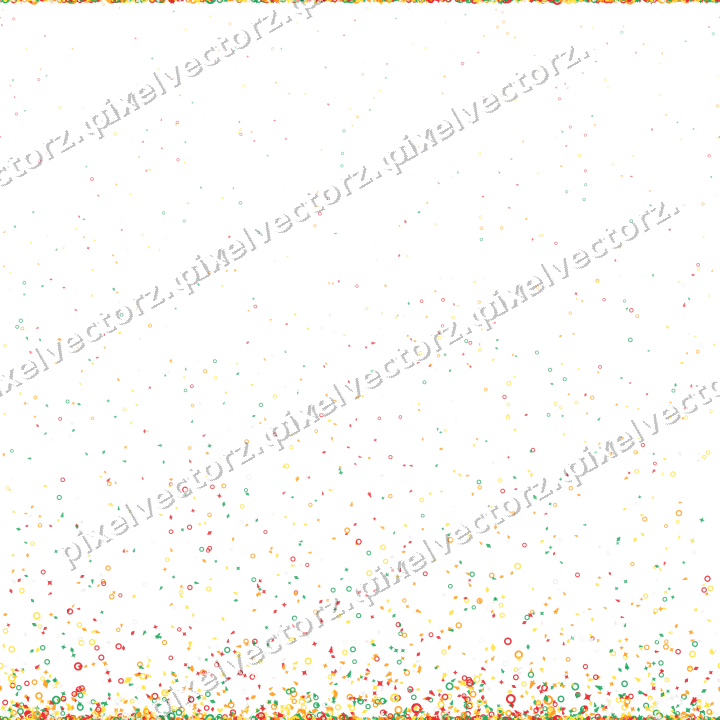 Nahtloser Glitzeraufstieg in Rot und Orange auf transparentem Grund